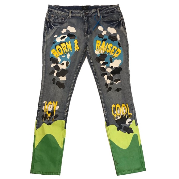 Men’s “Icy Cool” jeans. Sizes 36 and 38.